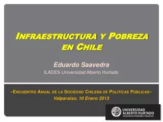 infraestructura y pobreza en chile