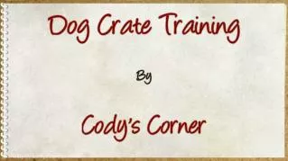 ppt 29513 Dog Crate Training