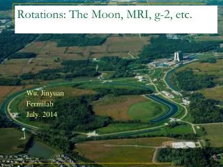 Rotations: The Moon, MRI, g-2, etc.