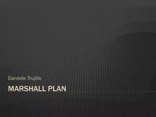 Marshall plan