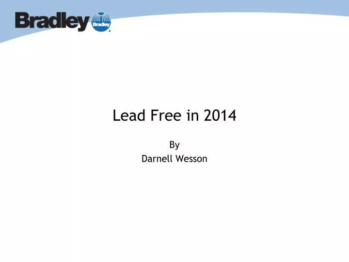 lead free in 2014