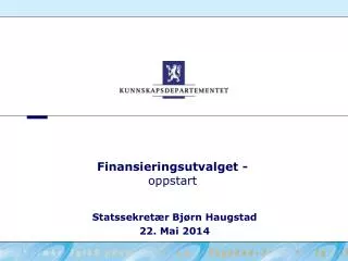 finansieringsutvalget oppstart