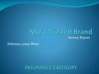 INSURANCE CATEGORY