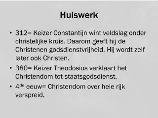 huiswerk