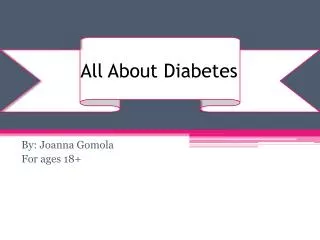 All About Diabetes