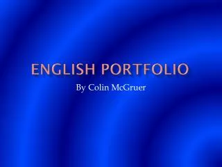 English Portfolio