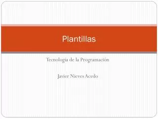 plantillas