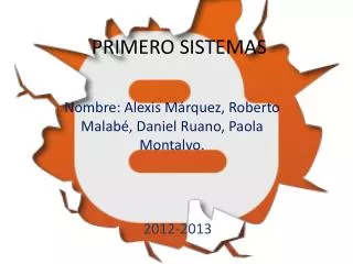 primero sistemas