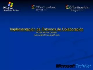 implementaci n de entornos de colaboraci n rub n alonso cebri n ralonso@informatica64 com