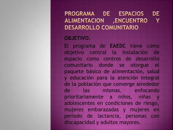 programa de espacios de alimentacion encuentro y desarrollo comunitario