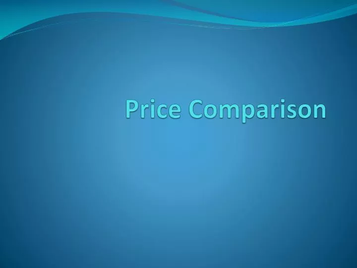 price comparison
