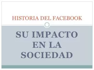 historia del facebook
