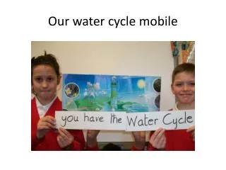 Our water cycle mobile