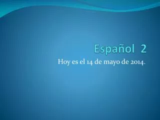 espa ol 2