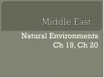 Middle East - slide 1