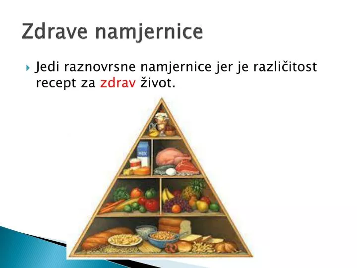 zdrave namjernice