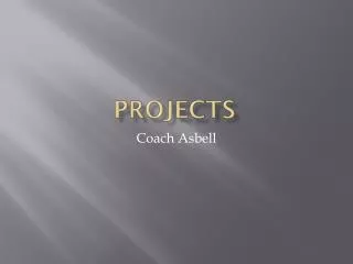 projects