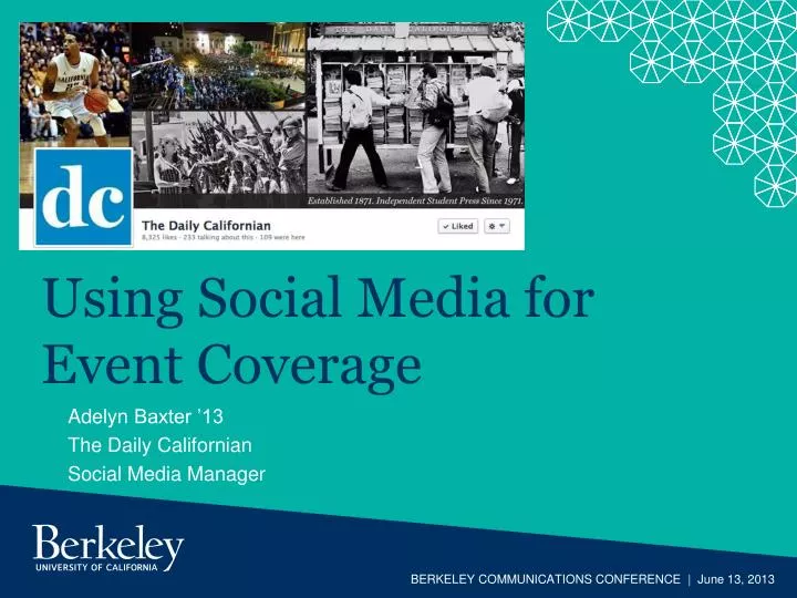 using social media for event coverage