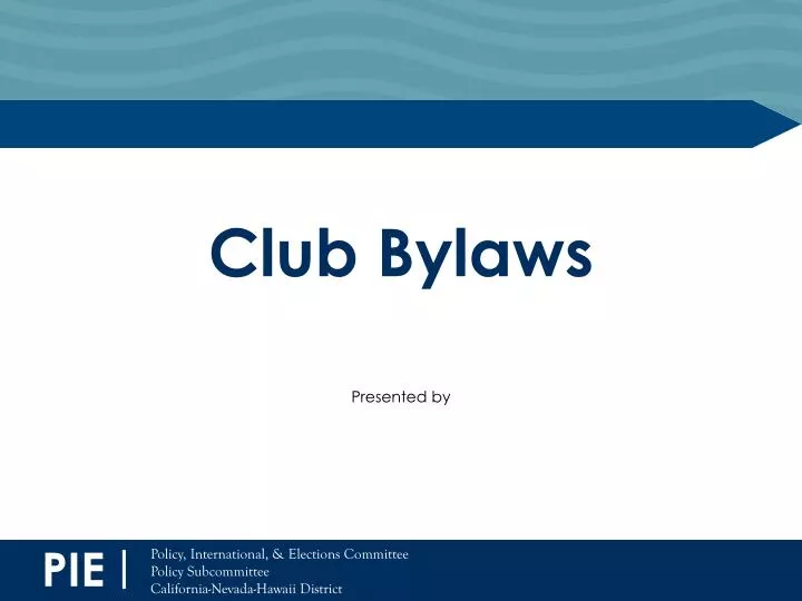 club bylaws