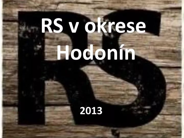 rs v okrese hodon n