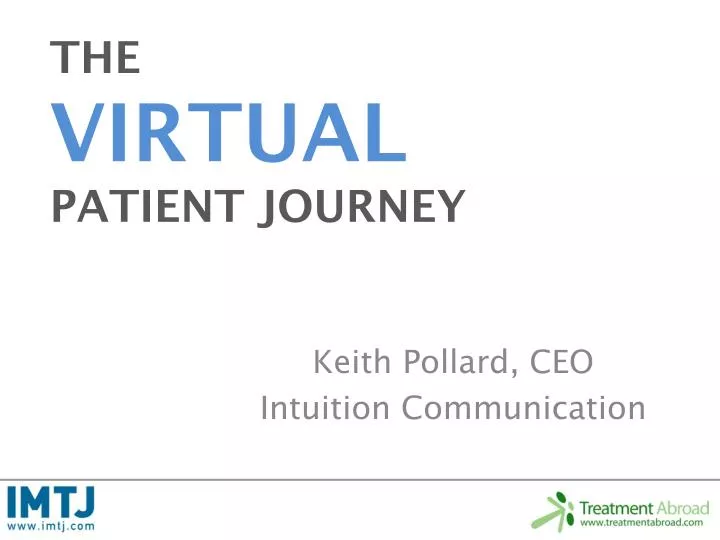 the virtual patient journey