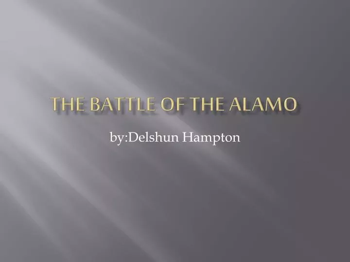 the battle of the alamo