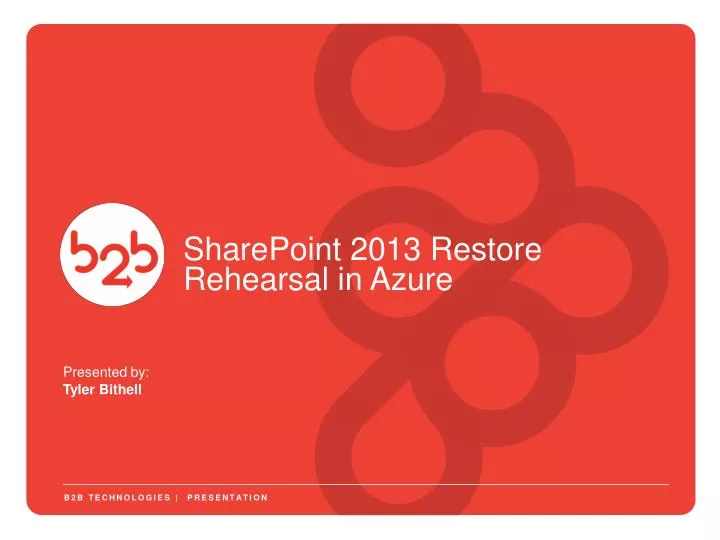 sharepoint 2013 restore rehearsal in azure