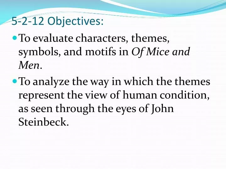 5 2 12 objectives