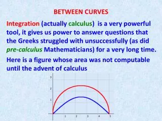 BETWEEN CURVES