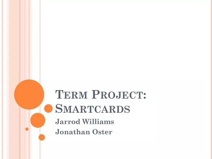 term project smartcards