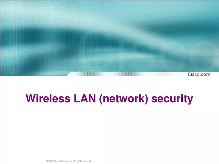 wireless lan network security