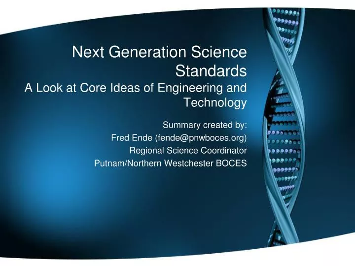 next generation science standards a look at core ideas of engineering and technology