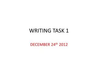 WRITING TASK 1
