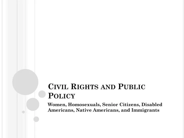 civil rights and public policy