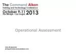 Operational Assessment - slide 1