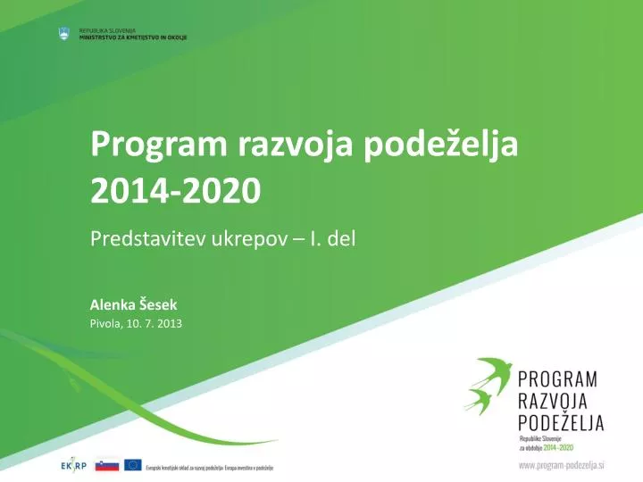 program razvoja pode elja 2014 2020