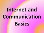 Internet and Communication Basics - slide 1