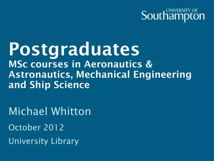 postgraduates msc courses in aeronautics astronautics mechanical engineering and ship science