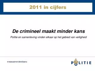 2011 in cijfers