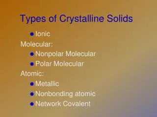 PPT - Crystalline Solids PowerPoint Presentation, Free Download - ID ...