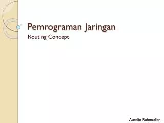 Pemrograman Jaringan