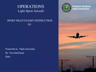 OPERATIONS Light-Sport Aircraft