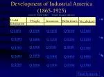 Industrial America (1865-1925) Jeopardy Quiz - slide 1