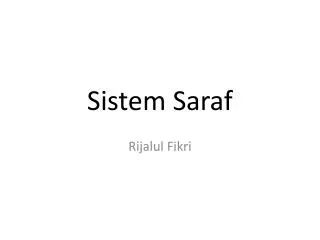 sistem saraf