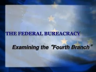 THE FEDERAL BUREACRACY