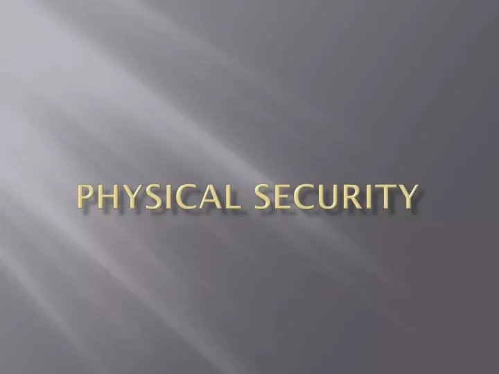 physical security