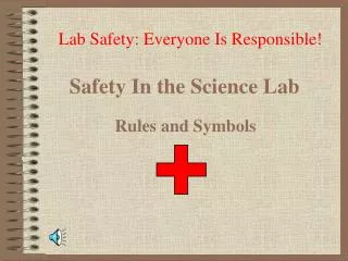 safety in the science lab