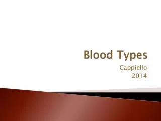 blood types