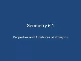 Geometry 6.1