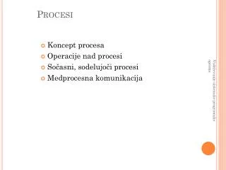 proce si